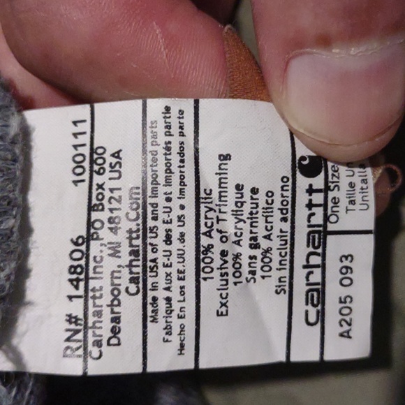 1 Heather Gray Pre-owned Carhartt beanie - Picture 2 of 5